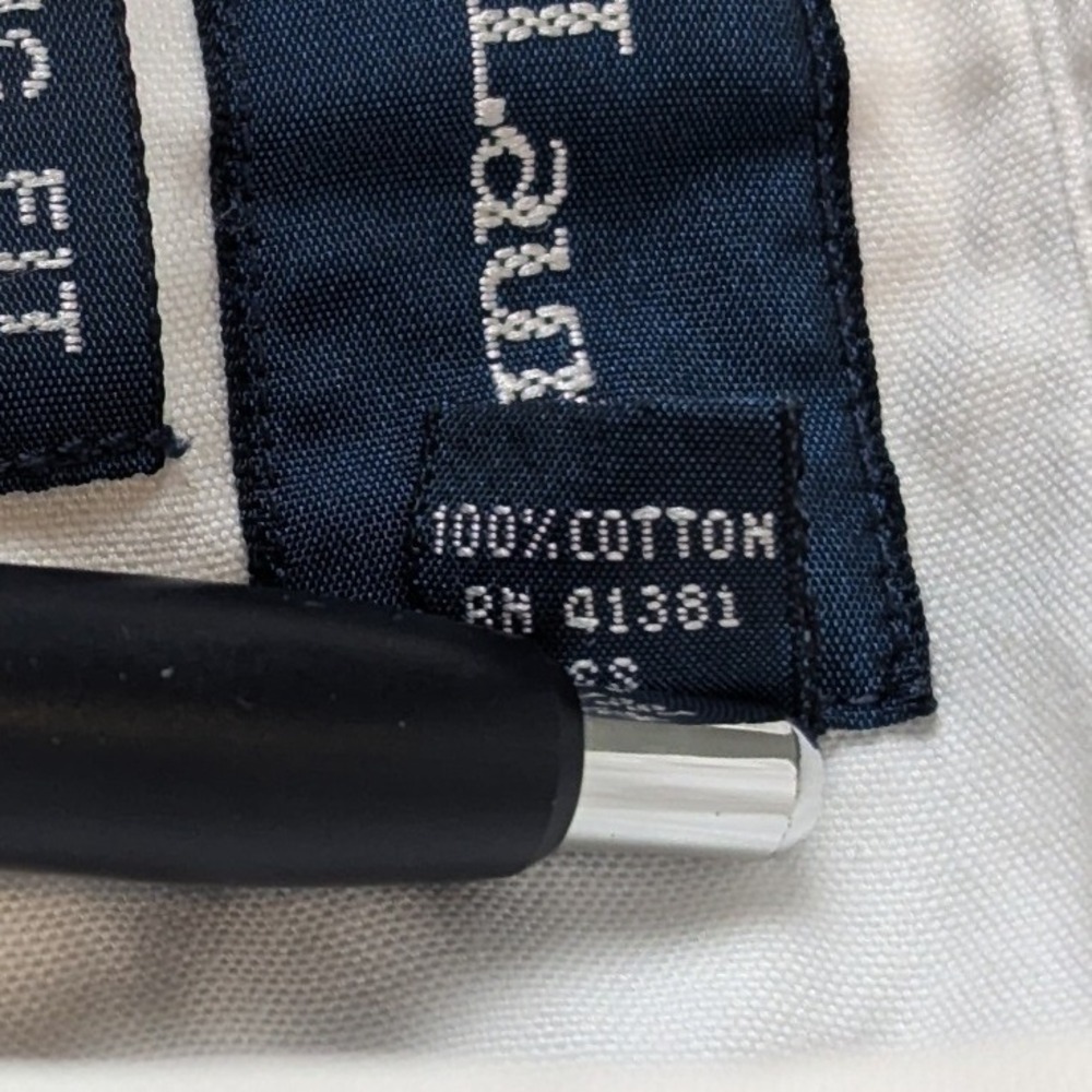 Ralph Lauren Mens Classic Fit White Cotton Button Down Shirt 16.5 34/35 Logo - Picture 7 of 14